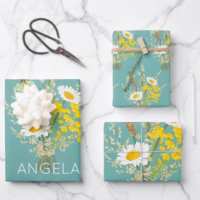 Set aus 3 Überziehpapier Geschenkpapier Set (Vorderseite)