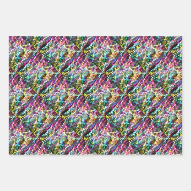 Set aus 3 Überziehpapier Geschenkpapier Set (Vorderseite)