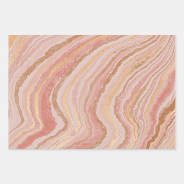 Set aus 3 Überziehpapier Geschenkpapier Set (Vorderseite)