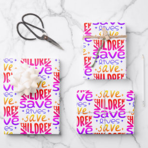 Set aus 3 Überziehpapier Geschenkpapier Set
