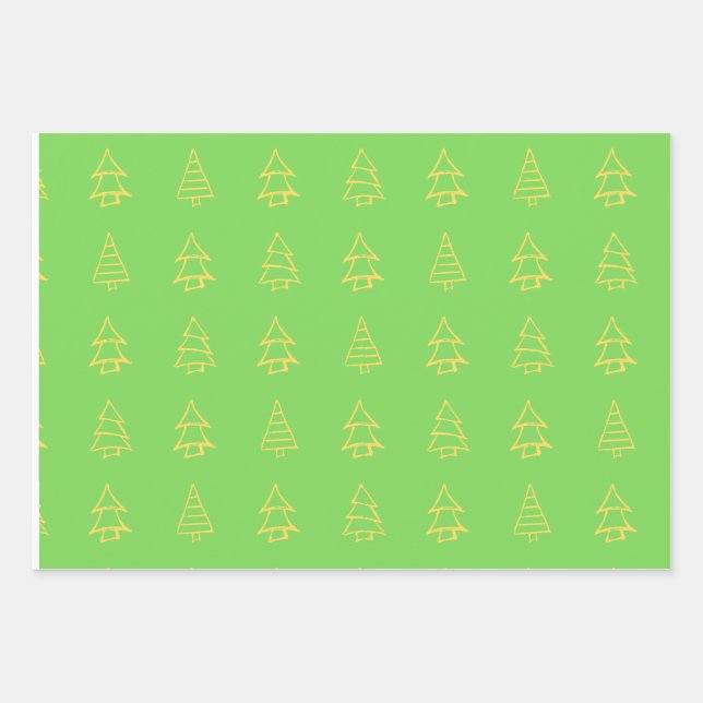 Set aus 3 Überziehpapier Geschenkpapier Set (Vorderseite)