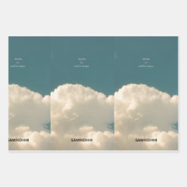 Set aus 3 Überziehpapier Geschenkpapier Set