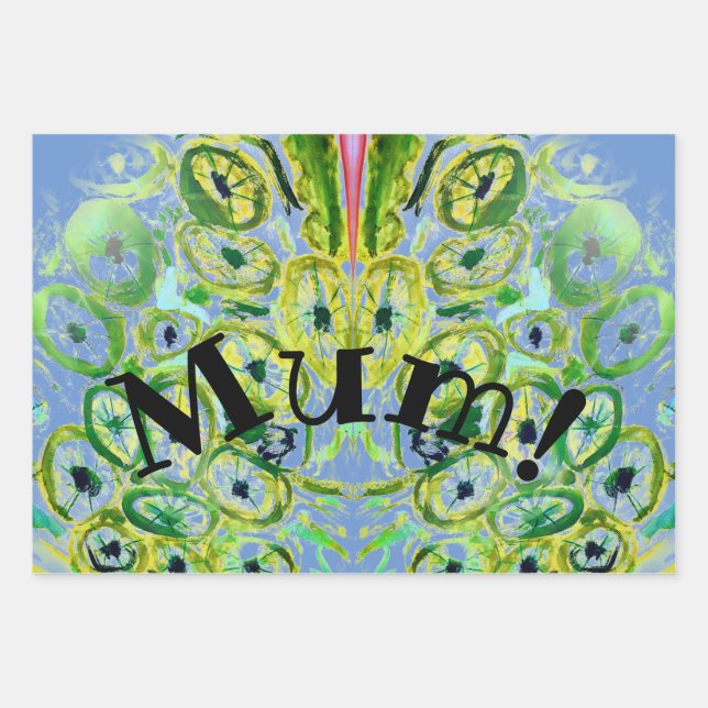 Set aus 3 Überziehpapier Geschenkpapier Set (Vorderseite)