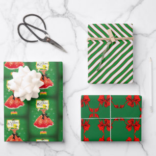 Set aus 3 Überziehpapier Geschenkpapier Set