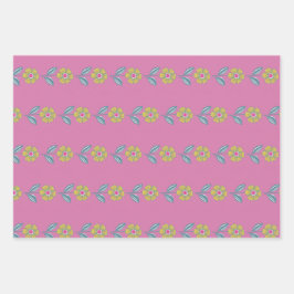 Set aus 3 Überziehpapier Geschenkpapier Set