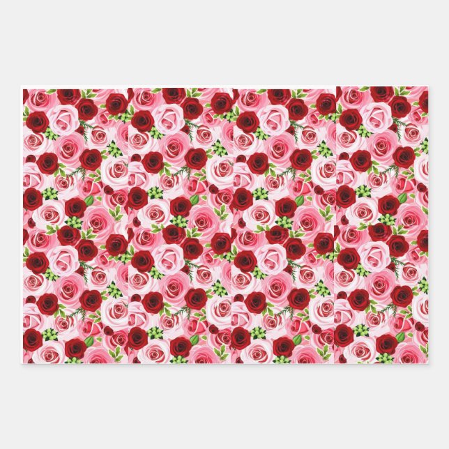 Set aus 3 Überziehpapier Geschenkpapier Set (Vorderseite)