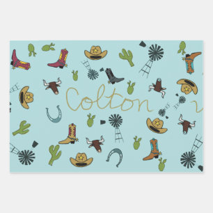 Set aus 3 Überziehpapier Geschenkpapier Set