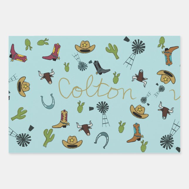 Set aus 3 Überziehpapier Geschenkpapier Set (Vorderseite)