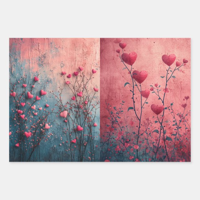 Set aus 3 Überziehpapier Geschenkpapier Set (Vorderseite)