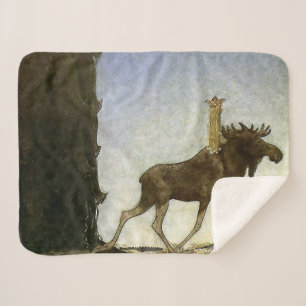 Set aus 3 Überziehpapier Sherpadecke