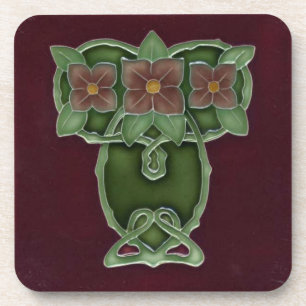 Set aus 6 Jugendstil-Untersetzern Untersetzer
