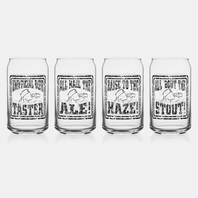 Set AUS BIERGLAS Dosenglas (Vorderseite)