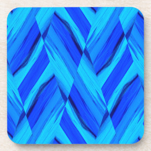 Set aus blauem Untersetzer