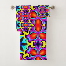 Set aus Gelb und Rot