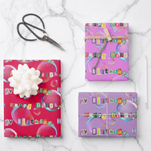 Set aus Papier mit 3 Farbtönen