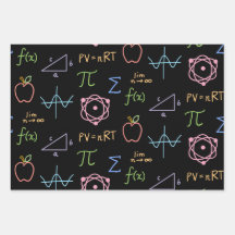 Set aus schwarzem STEM Wrapping Paper (Flachblatt)