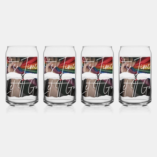 Set aus Trinkbehälter Dosenglas (Vorderseite)