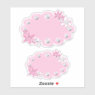 Set, Babyaufkleber, für Scrapbook, Rosa, Tags Aufkleber