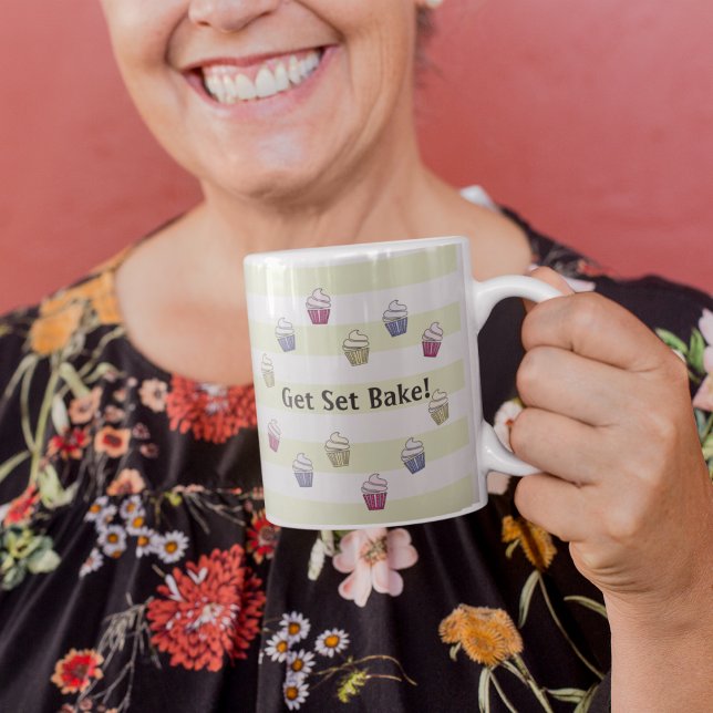Set Bake bunten Kuchen individuelle Name Kaffeetasse (Von Creator hochgeladen)