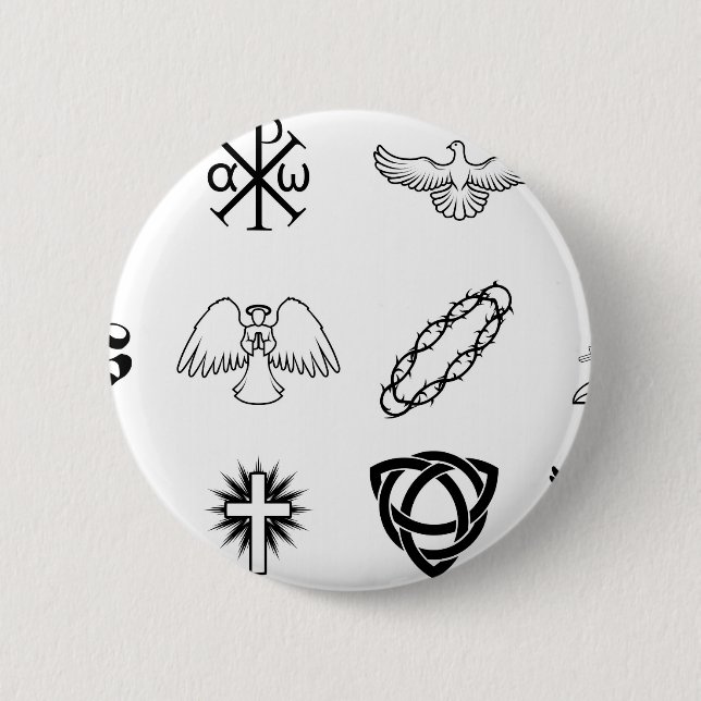 Set christliche Ikonen Button (Vorderseite)