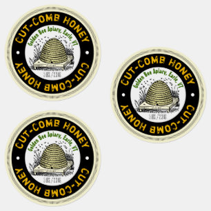 Set "Comb Honey Container Product Label" schneiden Etiketten