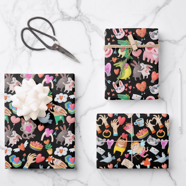 Set de hojas de papel de regalo geschenkpapier set (Vorderseite)