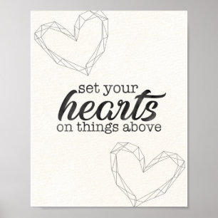 Set dein Herz über die Dinge oben - Verse - Poster