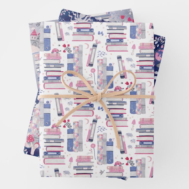Set der Bücher: Märchenhaus Geschenkpapier Set (Beispiel)