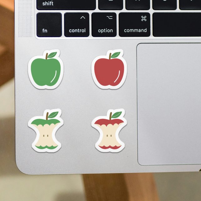 Set der Core-Stickers von Apple und Apple Aufkleber (Set of Apple and Apple Core Stickers)