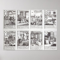 Set der Darstellung satirischer Karten