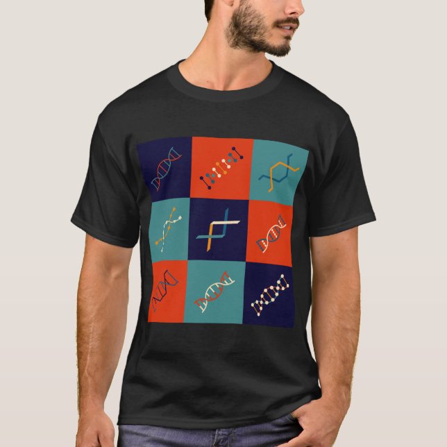 Set der DNA-Stammbiologie T-Shirt (Vorderseite)