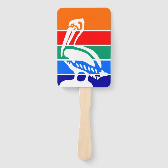 Set der Fans mit der Flagge St. Petersburgs Fächer (Vorderseite)