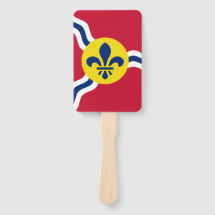 Set der Fans mit der Flagge von St. Louis, USA Fächer