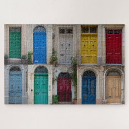 Set der farbenfrohen Haustüren in Malta Puzzle
