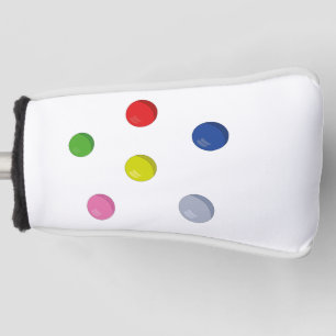 Set der farbigen Kugeln Golf Headcover