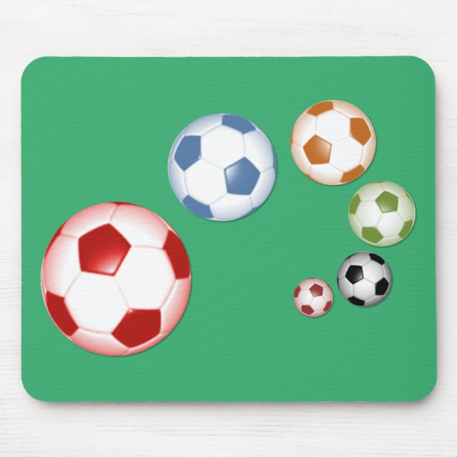 Set der Fußballbälle Mousepad (Vorne)