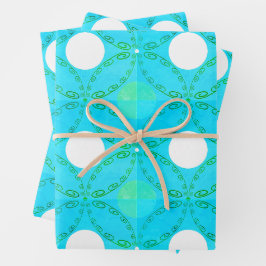 Set der Geschenkpackung mit 3 Geschenkpapier Set