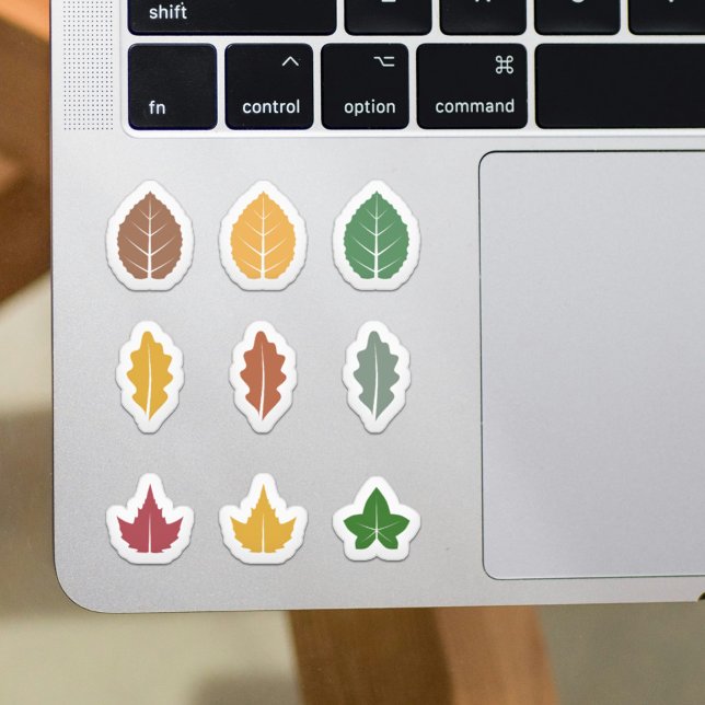 Set der Herbstlaub Aufkleber (Set of Fall Leaves Stickers)
