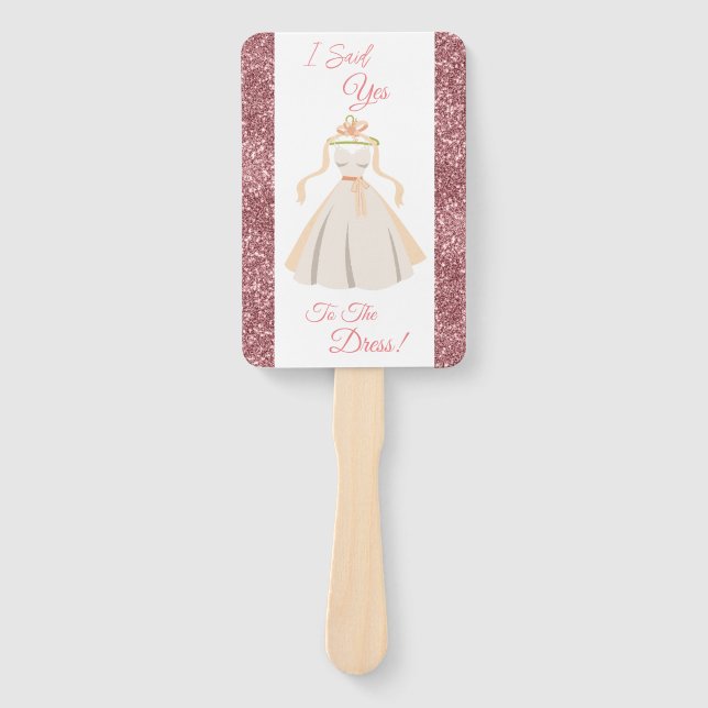 Set der Lüfter - Ja zum Kleid Fächer (Vorderseite)