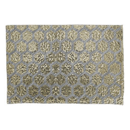 Set der Luxus-Design-Kollektion Gold und Silber Kissenbezug