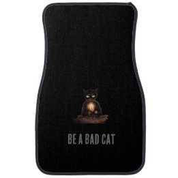 Set der schlechten Schwarzkatze Autofußmatte
