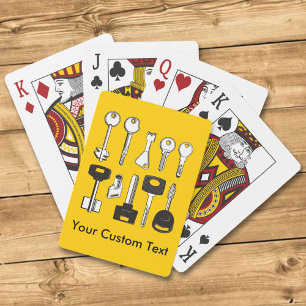 Set der Schlüssel Spielkarten