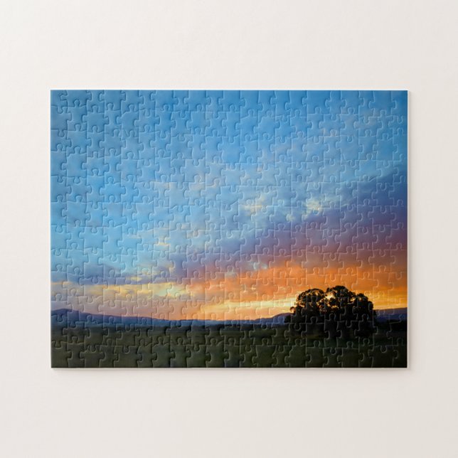 Set der Sky Ablaze bei Sunset Puzzle (Horizontal)
