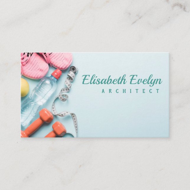 Set der Sportmerkmale Visitenkarte (Vorderseite)