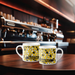 Set der Tastenhintergründe Espressotasse