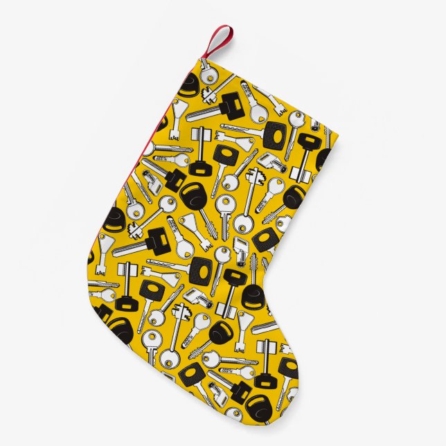 Set der Tastenhintergründe Kleiner Weihnachtsstrumpf (Vorderansicht (hängend))