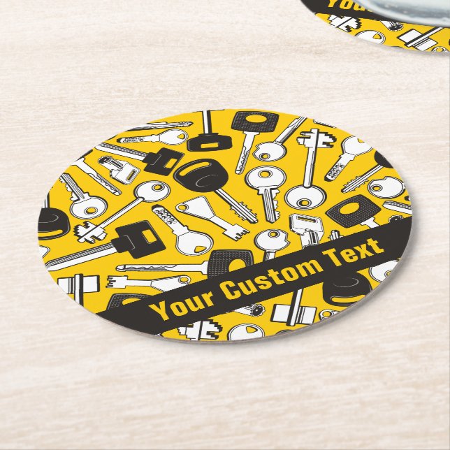 Set der Tastenhintergründe Runder Pappuntersetzer (Angewinkelt)