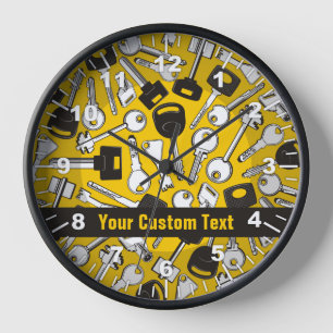 Set der Tastenhintergründe Uhr