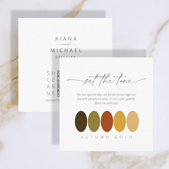 Set der Tone Autumn Gold Palette ID786 Begleitkarte (Von Creator hochgeladen)