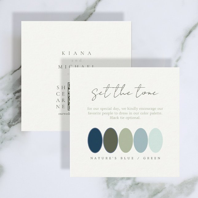 Set der Tone Blue Green Color Palette ID1046 Begleitkarte (Von Creator hochgeladen)